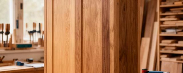 Mobile su misura in legno appena rifinito all
